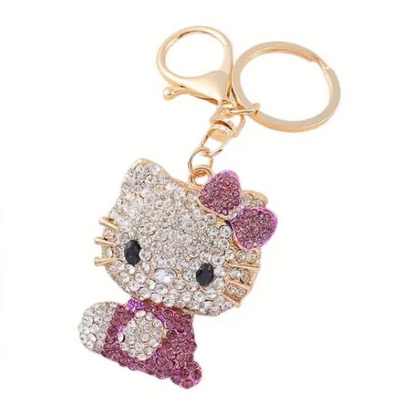Hello Kitty Gift Bundle: Necklace, Bag Charm, Cosmetic Set, Tote Bag ~ 10 pieces - Picture 4 of 12